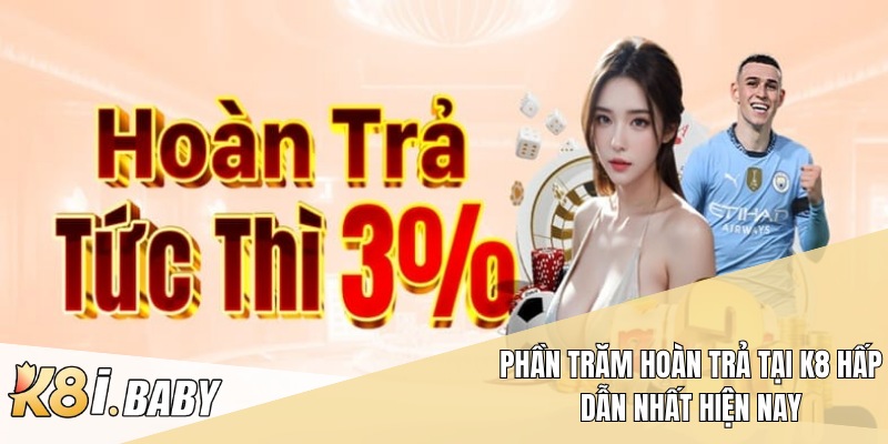 Phần trăm hoàn trả tại K8 hấp dẫn nhất hiện nay